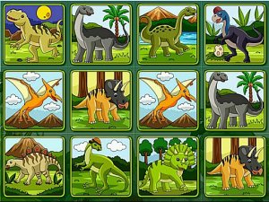 Dino Memory Puzzle Game - Matching Game