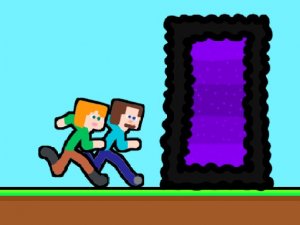 Steveman and Alexwoman Online Adventure Game Arcade Game