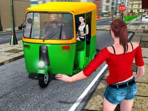 Public Tricycle Rickshaw Driver Online Driving Game