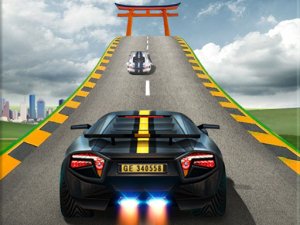 Impossible Car Stunts - Mega Car Ramp Online Arcade Game