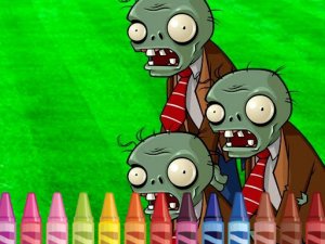 Zombie Coloring Memory Match Puzzle Game
