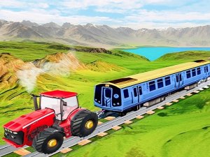 Chain Tractor Train Towing Online Puzzle Game