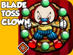 Blade Toss Clown Online Arcade Game