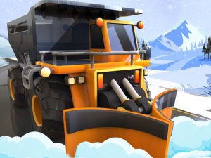 Clean Road 3D Snow Plowing Game Arcade Game