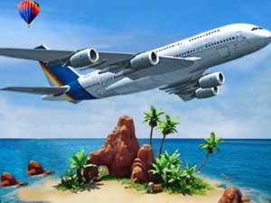 Airplane Simulator Island Travel Online Arcade Game