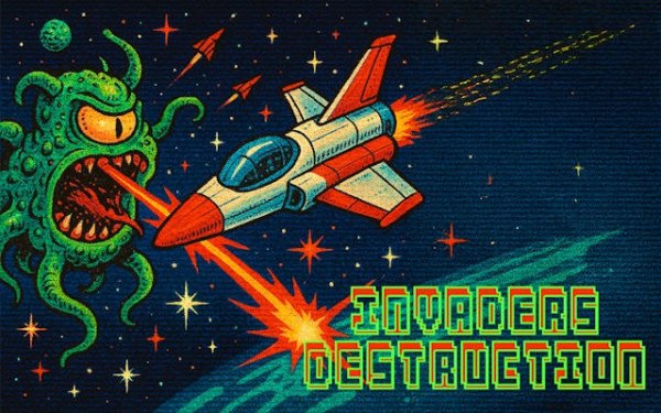 Invaders Destruction: Retro Arcade Precision Fighter