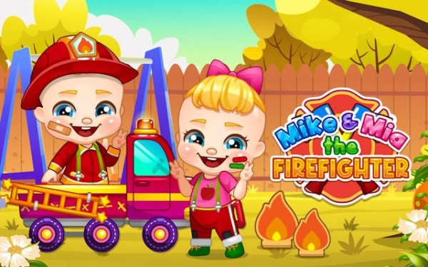 Mike and Mia: Firefighter Heroes Rescue Game Online