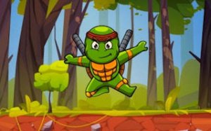 Glowing Streets Turtle Dash
